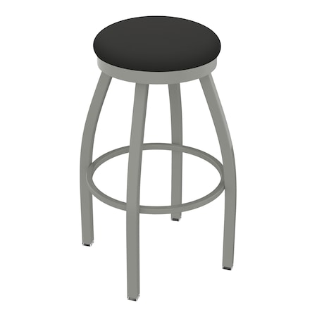 Holland Bar Stool Co 25" Swivel Counter Stool, Nickel Finish, Canter Iron Seat 80225AN008